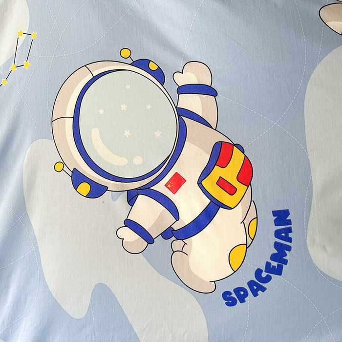 91家纺网 家纺一手货源 找家纺 金鑫汇家纺 2025新款13070全棉好卖花型套件系列-单被套 星际穿越