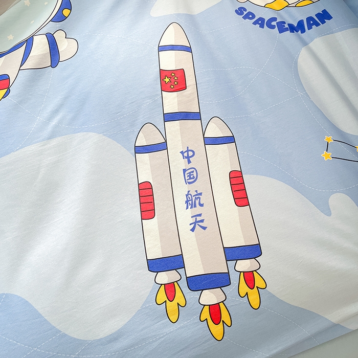 91家纺网 家纺一手货源 找家纺 金鑫汇家纺 2025新款13070全棉好卖花型套件系列-单被套 星际穿越