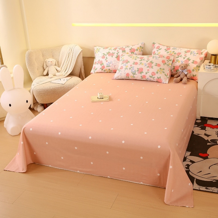 91家纺网 家纺一手货源 找家纺 金鑫汇家纺 2025新款13070全棉好卖花型套件系列-四件套 微洛花园