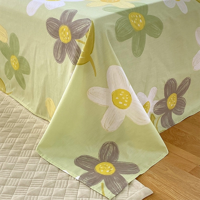 91家纺网 家纺一手货源 找家纺 金鑫汇家纺 2025新款13070全棉好卖花型套件系列-四件套 五彩缤纷