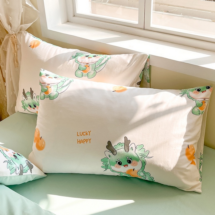 91家纺网 家纺一手货源 找家纺 金鑫汇家纺 2025新款13070全棉好卖花型套件系列-四件套 小青龙