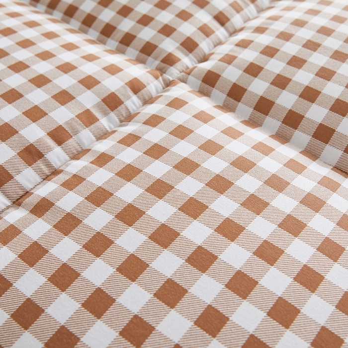 91家纺网 家纺一手货源 找家纺 元昊床垫 2025新款新疆棉花床垫学生宿舍床褥子垫被软垫棉花垫子 格子咖