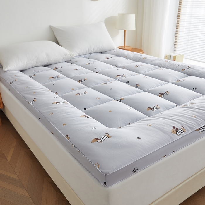 91家纺网 家纺一手货源 找家纺 元昊床垫 2025新款新疆棉花床垫学生宿舍床褥子垫被软垫棉花垫子 玛奇朵-灰