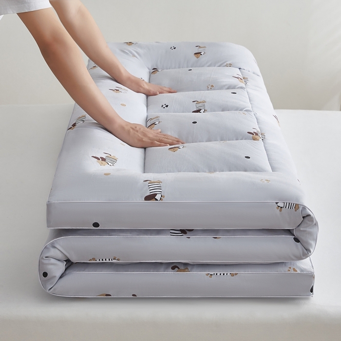 91家纺网 家纺一手货源 找家纺 元昊床垫 2025新款新疆棉花床垫学生宿舍床褥子垫被软垫棉花垫子 玛奇朵-灰