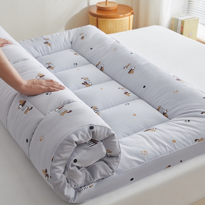 91家纺网 家纺一手货源 找家纺 元昊床垫 2025新款新疆棉花床垫学生宿舍床褥子垫被软垫棉花垫子 玛奇朵-灰