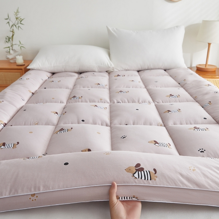 91家纺网 家纺一手货源 找家纺 元昊床垫 2025新款新疆棉花床垫学生宿舍床褥子垫被软垫棉花垫子 玛奇朵-咖