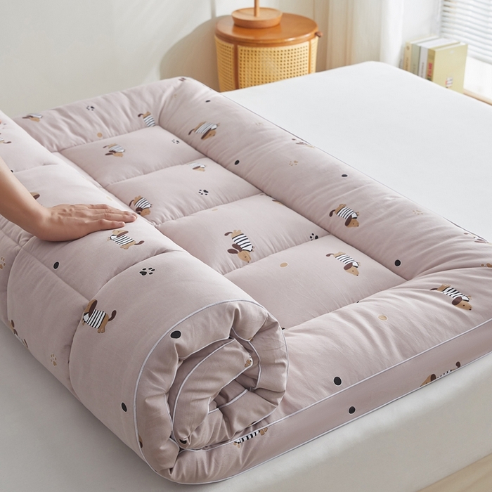 91家纺网 家纺一手货源 找家纺 元昊床垫 2025新款新疆棉花床垫学生宿舍床褥子垫被软垫棉花垫子 玛奇朵-咖