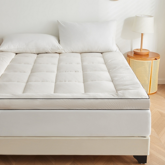 91家纺网 家纺一手货源 找家纺 元昊床垫 2025新款新疆棉花床垫学生宿舍床褥子垫被软垫棉花垫子 条纹咖