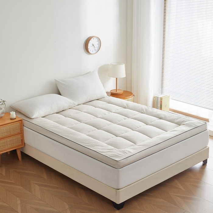 91家纺网 家纺一手货源 找家纺 元昊床垫 2025新款新疆棉花床垫学生宿舍床褥子垫被软垫棉花垫子 条纹咖