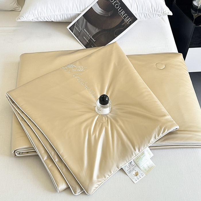 91家纺网 家纺一手货源 找家纺 织布人 2025新款夏被凉感丝大豆被夏凉被单人被轻奢学生宿舍空调被子被芯 凉感丝大豆夏被-奶油色