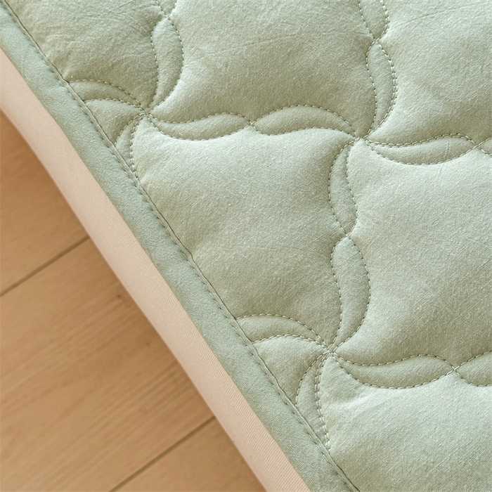 91家纺网 家纺一手货源 找家纺 （总）3C 2025新款全棉水洗棉抗菌夹棉床垫褥子床护垫