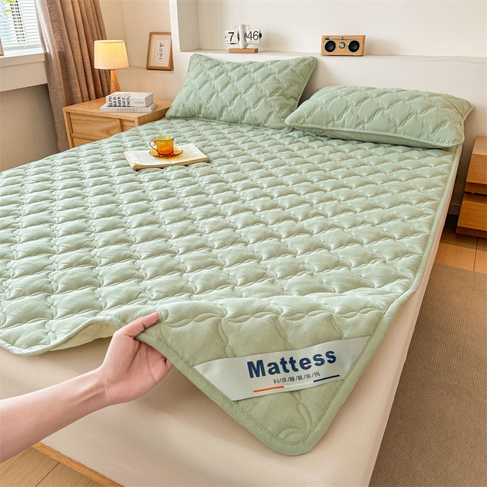 91家纺网 家纺一手货源 找家纺 （总）3C 2025新款全棉水洗棉抗菌夹棉床垫褥子床护垫