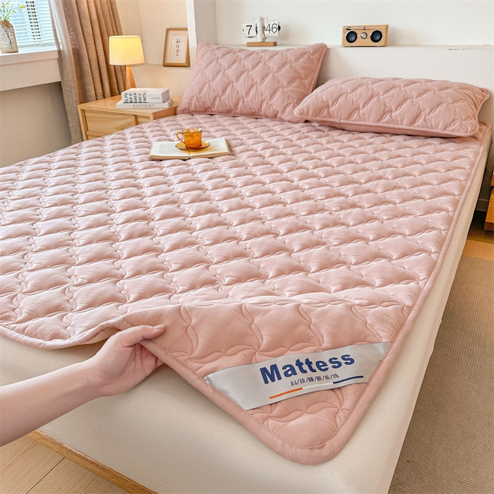 91家纺网 家纺一手货源 找家纺 （总）3C 2025新款全棉水洗棉抗菌夹棉床垫褥子床护垫