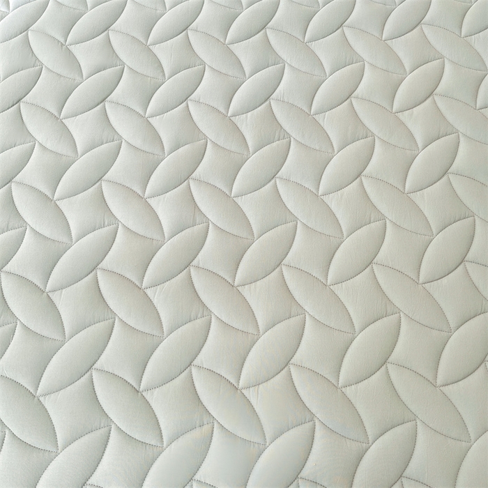 91家纺网 家纺一手货源 找家纺 3C 2025新款全棉水洗棉夹棉床笠-叶弦 叶弦-浅兰