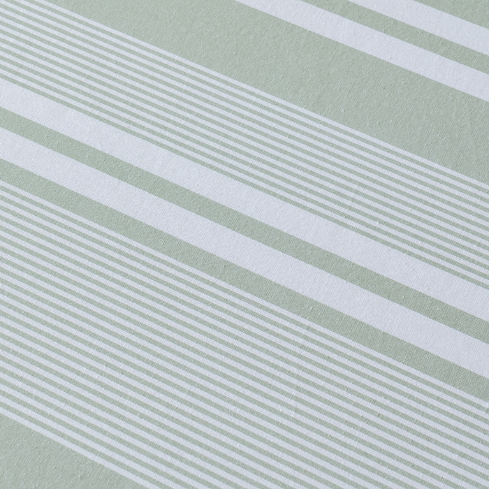 91家纺网 家纺一手货源 找家纺 居美良品 2025新款100%全棉纯棉色织老粗布凉席席子床笠单件单床笠 云锦-淡绿