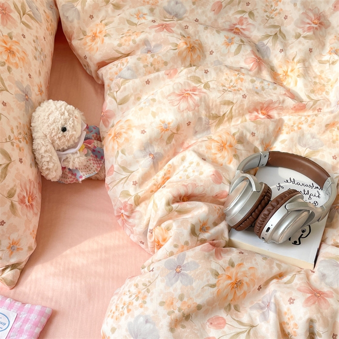 91家纺网 家纺一手货源 找家纺 （总）如约 2025新款A类全棉双层纱四件套