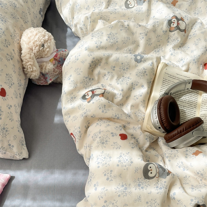 91家纺网 家纺一手货源 找家纺 （总）如约 2025新款A类全棉双层纱四件套