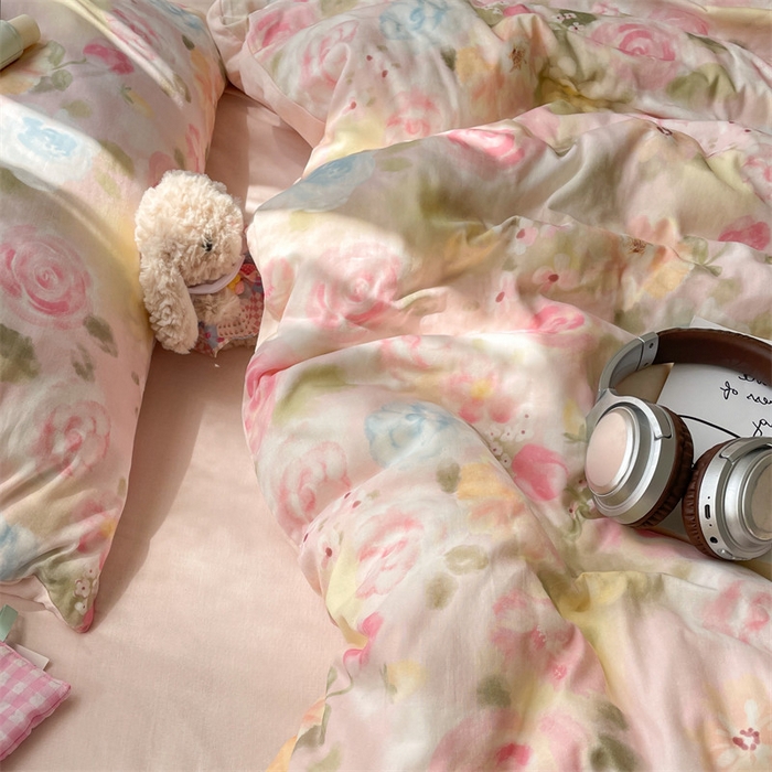 91家纺网 家纺一手货源 找家纺 （总）如约 2025新款A类全棉双层纱四件套