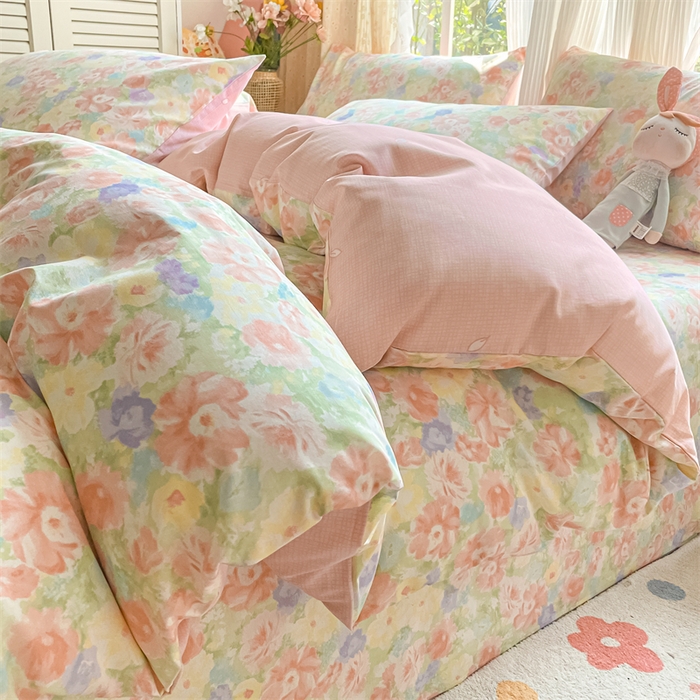 91家纺网 家纺一手货源 找家纺 （总）如约 2025新款全棉印花四件套