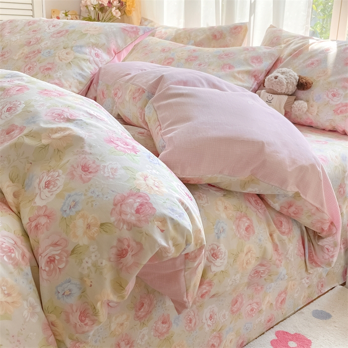 91家纺网 家纺一手货源 找家纺 （总）如约 2025新款全棉印花四件套