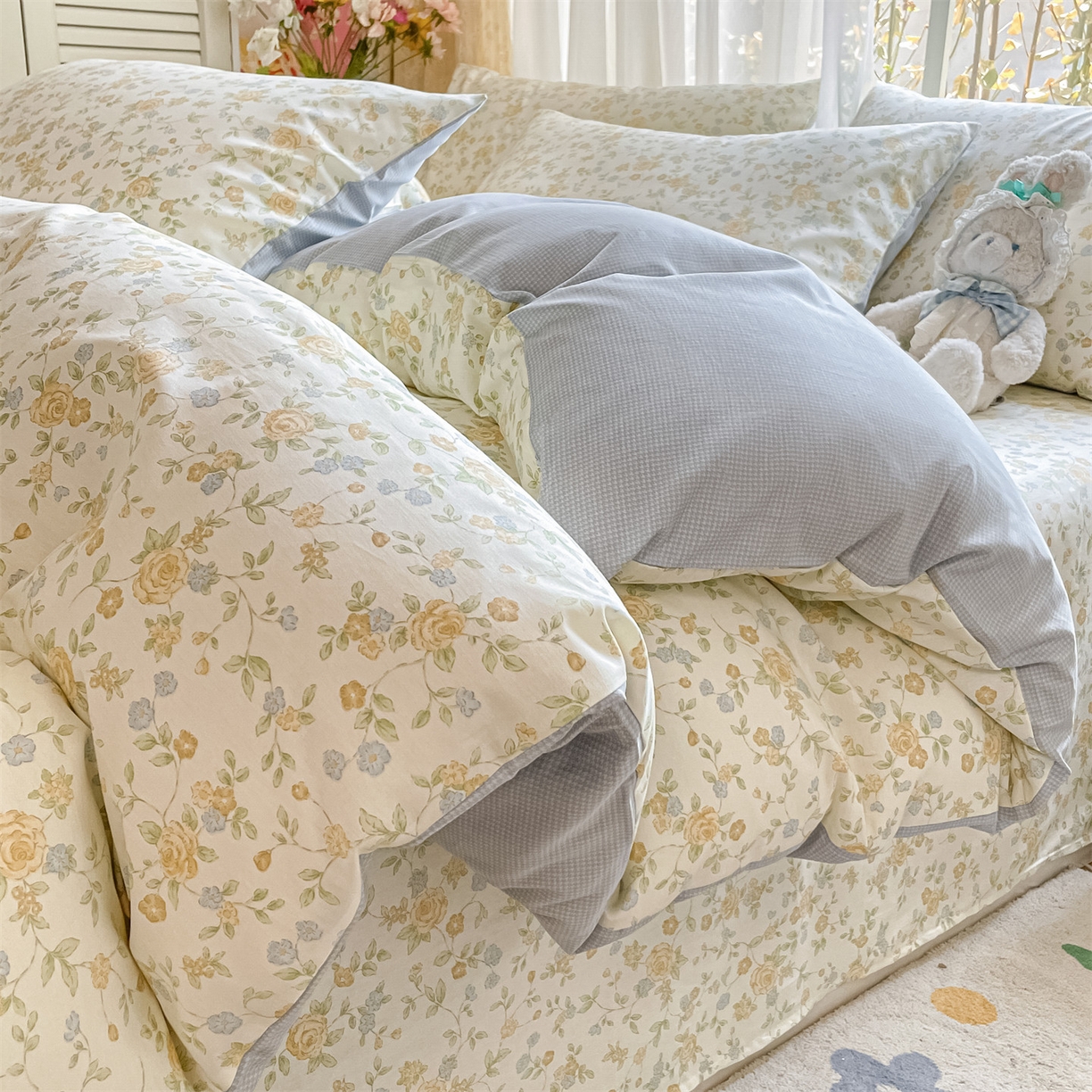 91家纺网 家纺一手货源 找家纺 （总）如约 2025新款全棉印花四件套