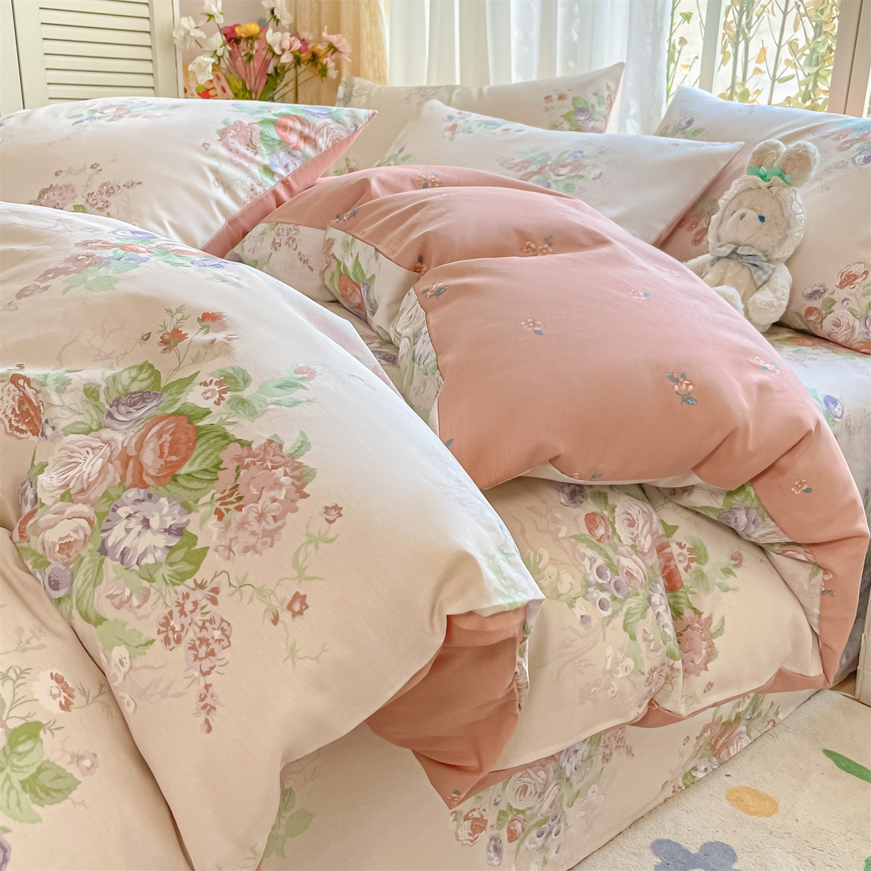 91家纺网 家纺一手货源 找家纺 （总）如约 2025新款全棉印花四件套