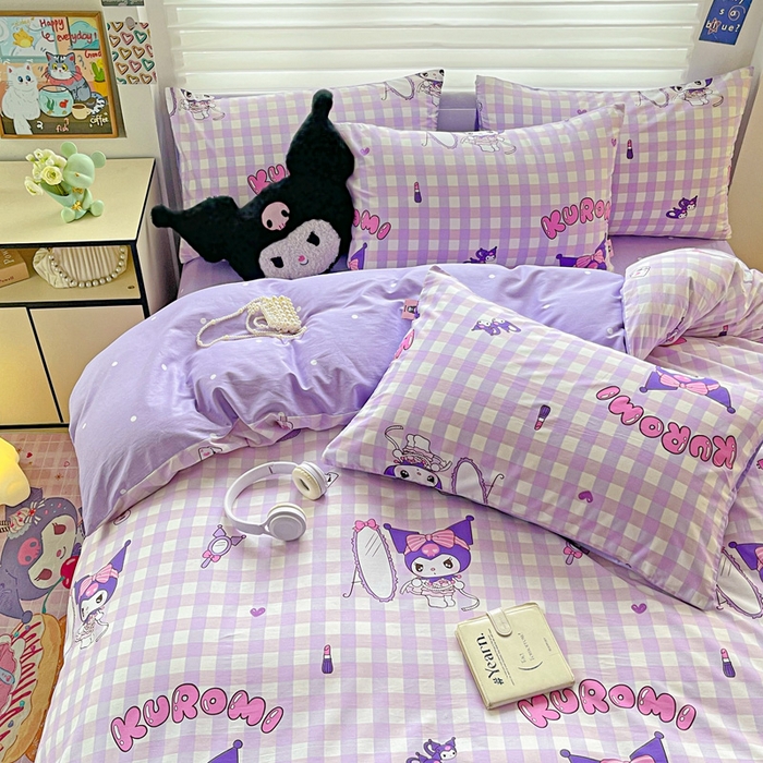 91家纺网 家纺一手货源 找家纺 朵希曼 2025新款全棉三丽鸥卡通印花系列四件套