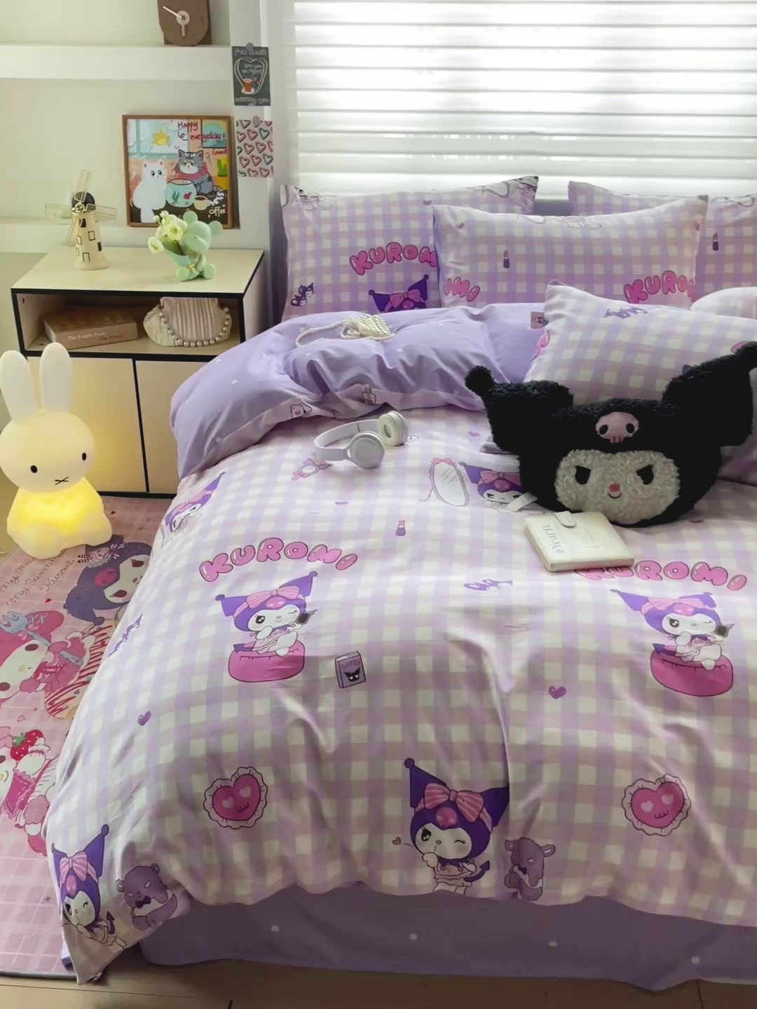 91家纺网 家纺一手货源 找家纺 朵希曼 2025新款全棉三丽鸥卡通印花系列四件套