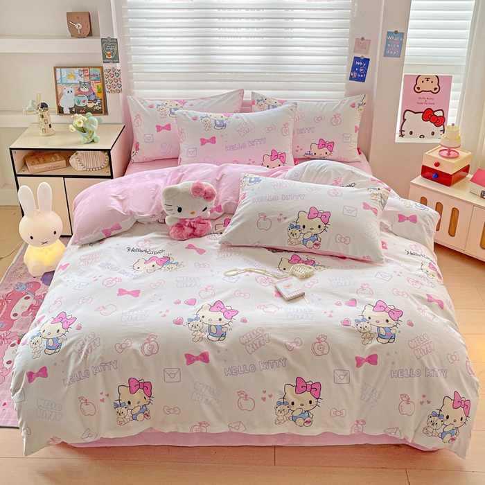 朵希曼 2025新款全棉三丽鸥卡通印花系列四件套