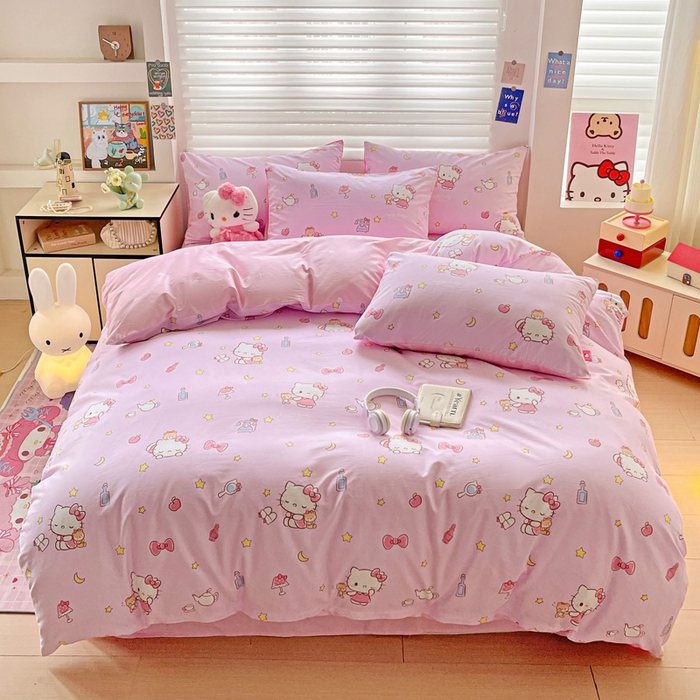 朵希曼 2025新款全棉三丽鸥卡通印花系列四件套