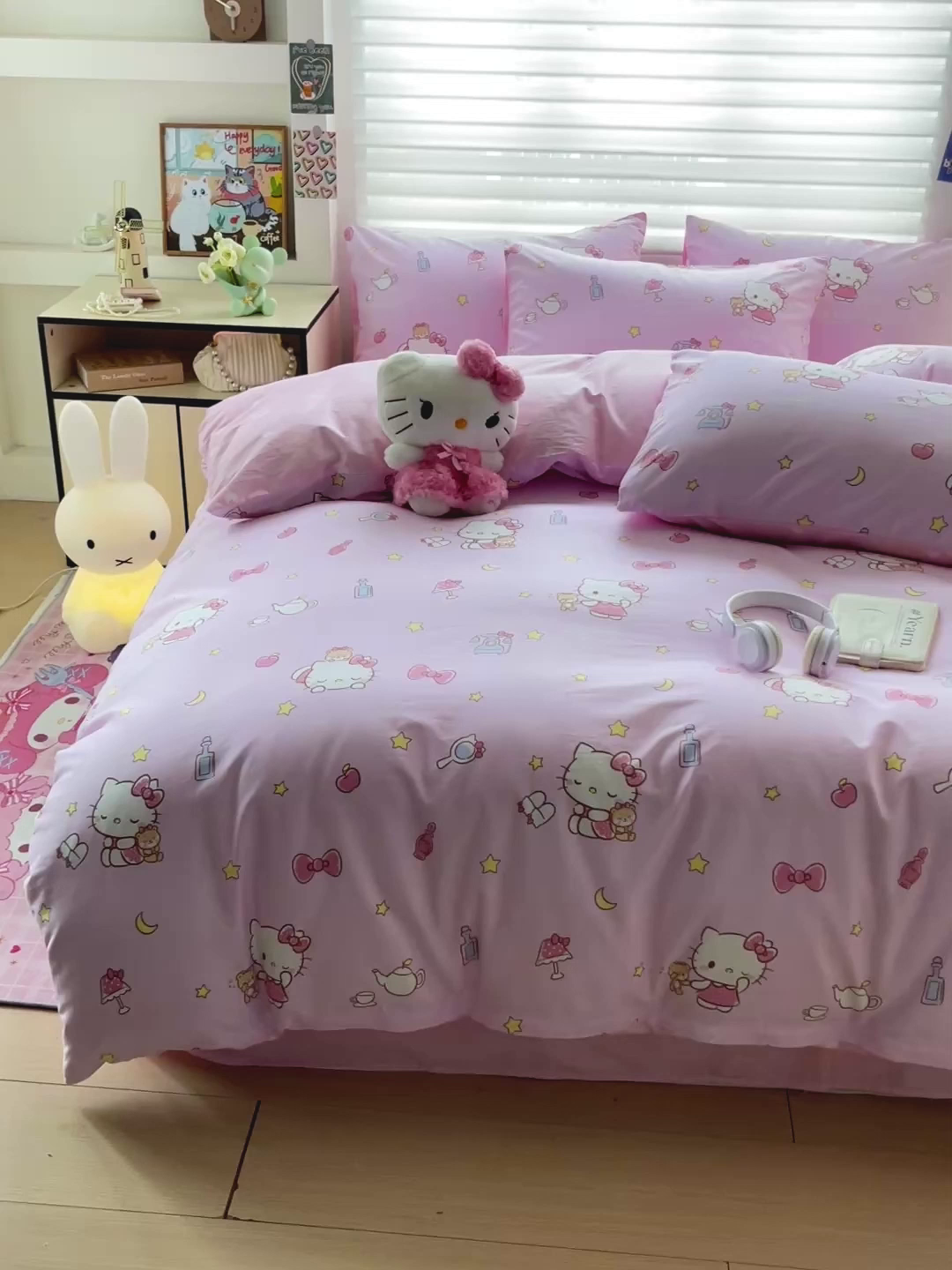 91家纺网 家纺一手货源 找家纺 朵希曼 2025新款全棉三丽鸥卡通印花系列四件套