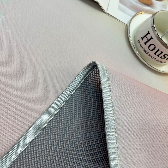 91家纺网 家纺一手货源 找家纺 （总）柏薇 2025新款凉感丝中分子印花复合三明治凉席套件