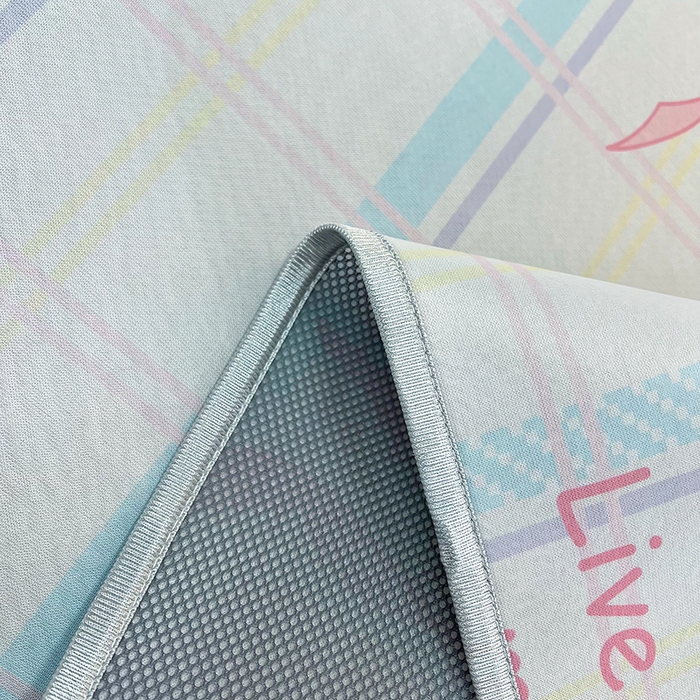 91家纺网 家纺一手货源 找家纺 柏薇 2025新款凉感丝中分子印花复合三明治凉席套件 蝴蝶结