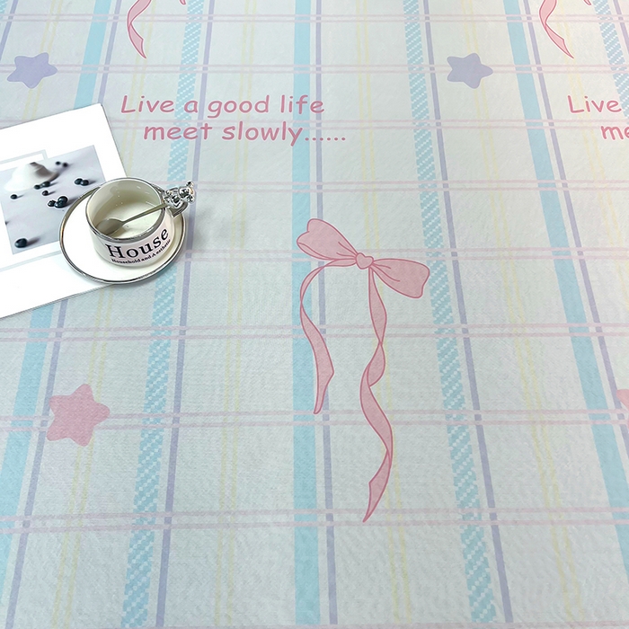 91家纺网 家纺一手货源 找家纺 柏薇 2025新款凉感丝中分子印花复合三明治凉席套件 蝴蝶结