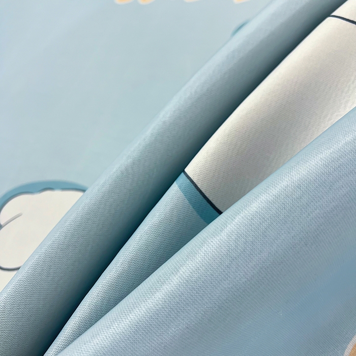 91家纺网 家纺一手货源 找家纺 柏薇 2025新款凉感丝中分子印花复合三明治凉席套件 开心狗狗