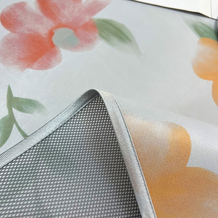 91家纺网 家纺一手货源 找家纺 柏薇 2025新款凉感丝中分子印花复合三明治凉席套件 花之恋黄