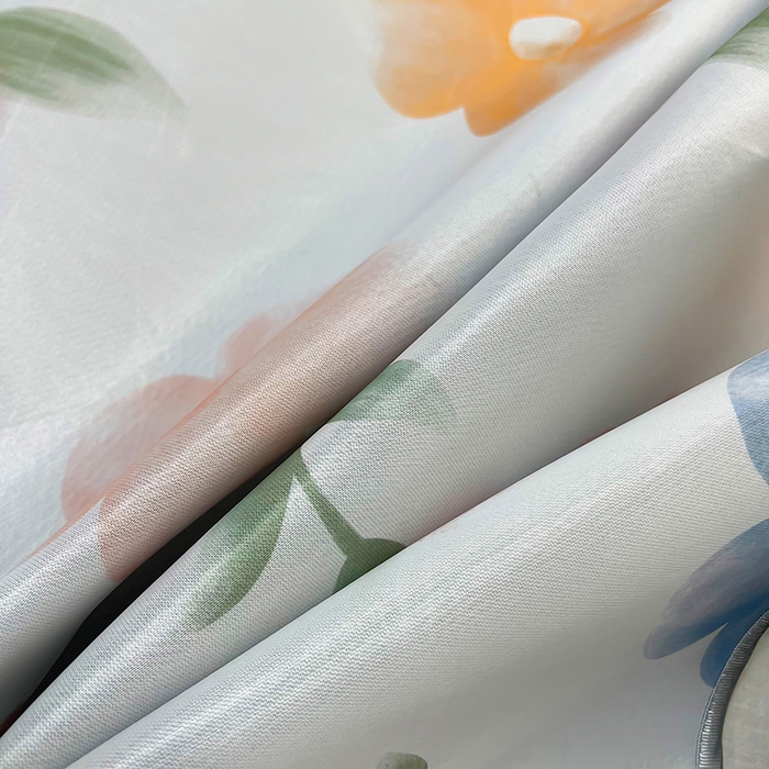 91家纺网 家纺一手货源 找家纺 柏薇 2025新款凉感丝中分子印花复合三明治凉席套件 花之恋黄