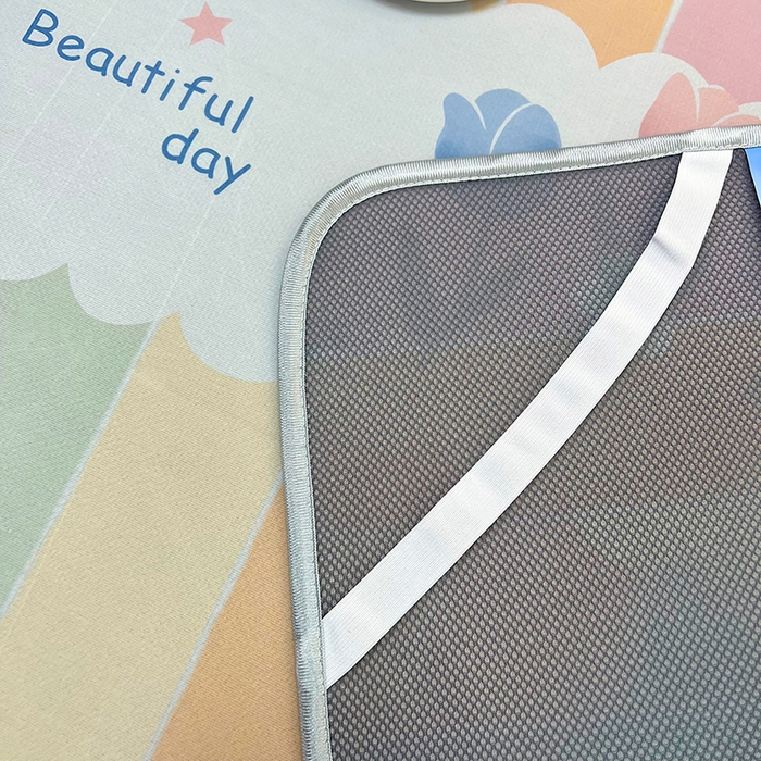 91家纺网 家纺一手货源 找家纺 柏薇 2025新款凉感丝中分子印花复合三明治凉席套件 五彩花朵