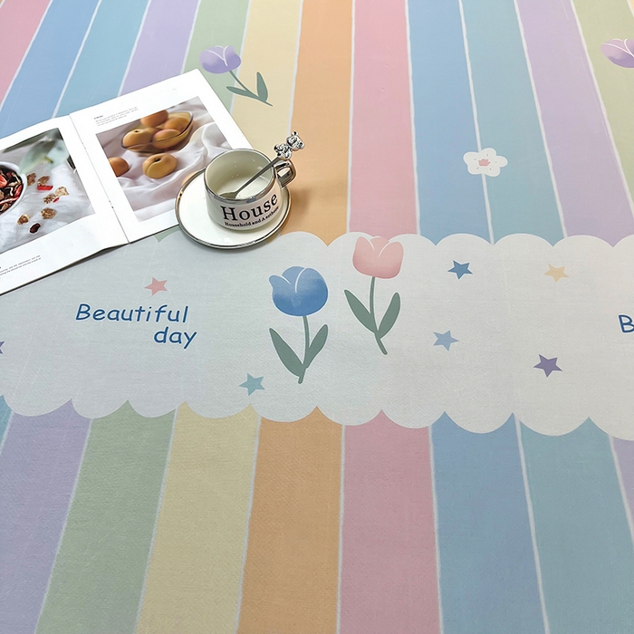 91家纺网 家纺一手货源 找家纺 柏薇 2025新款凉感丝中分子印花复合三明治凉席套件 五彩花朵