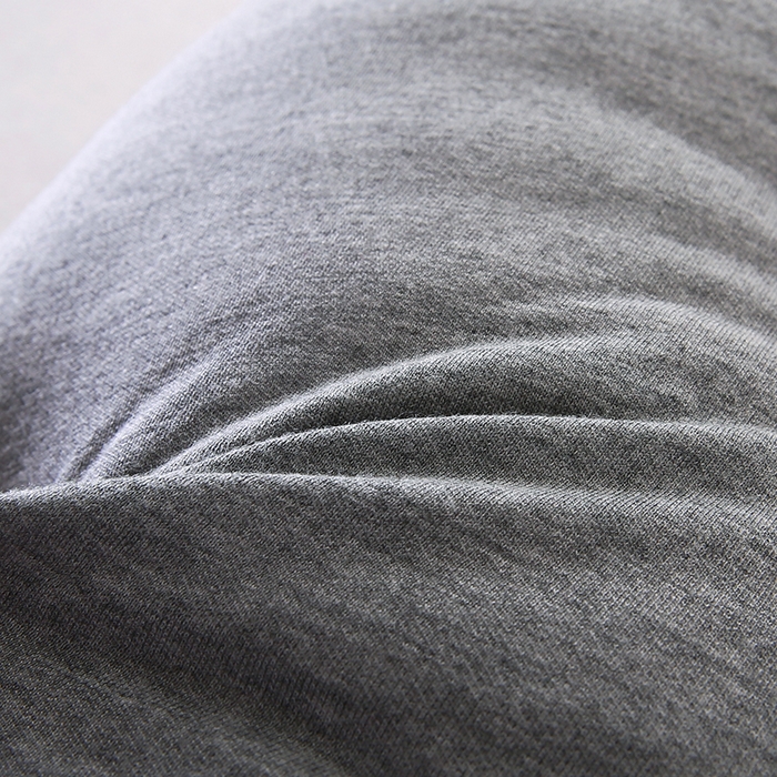 91家纺网 家纺一手货源 找家纺 永光家居 2025新款孕妇枕L型  男朋友枕头 针织布灰色靠垫抱枕靠枕