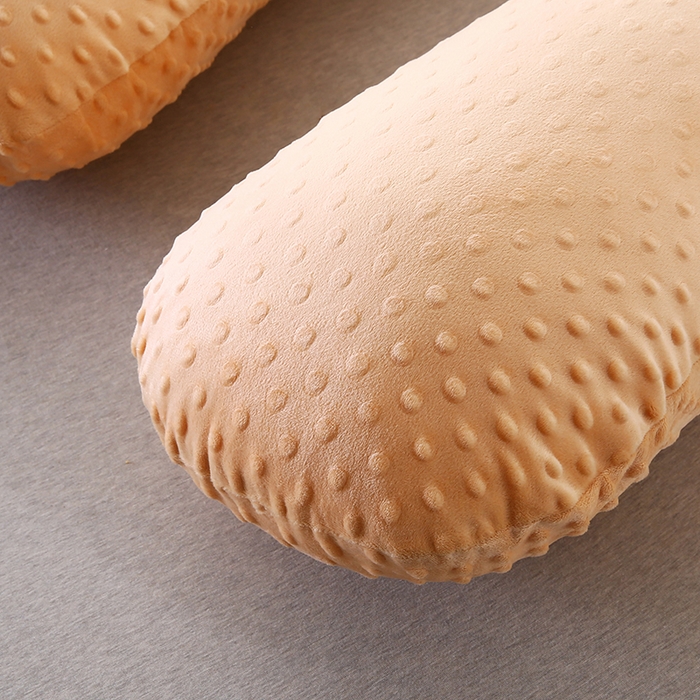 91家纺网 家纺一手货源 找家纺 永光家居 2025新款孕妇枕头U型 绒豆豆驼床头靠垫抱枕靠枕跨境