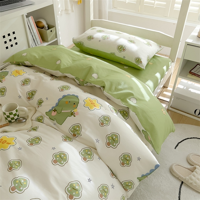 91家纺网 家纺一手货源 找家纺 （总）如约 2025新款学生季12868全棉印花三件套