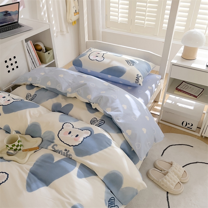 91家纺网 家纺一手货源 找家纺 （总）如约 2025新款学生季12868全棉印花三件套