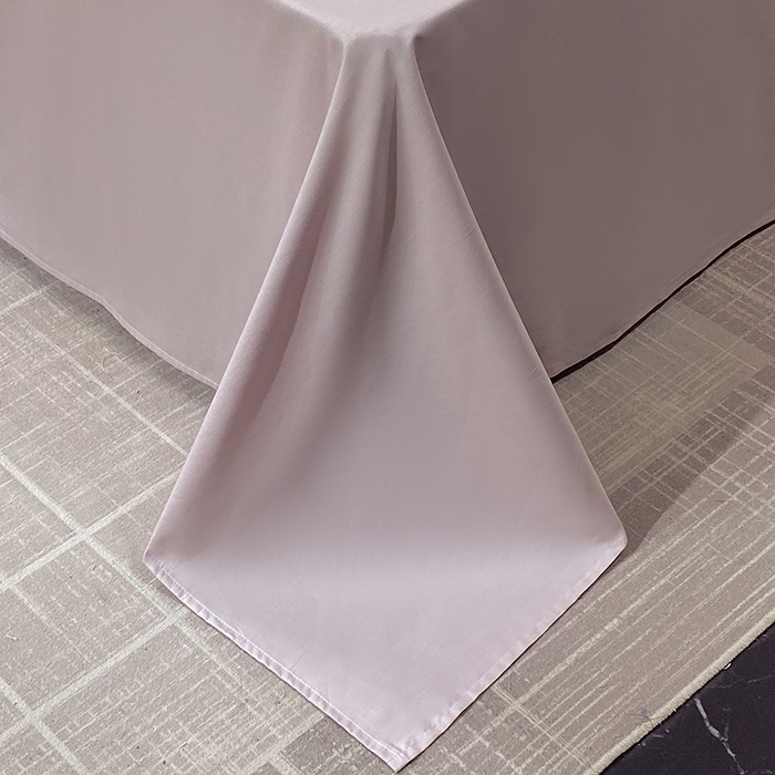 91家纺网 家纺一手货源 找家纺 金鑫汇家纺 2025新款长绒棉提花小方格系列四件套单品系列-四件套 奶昔白+淡紫（新拍）