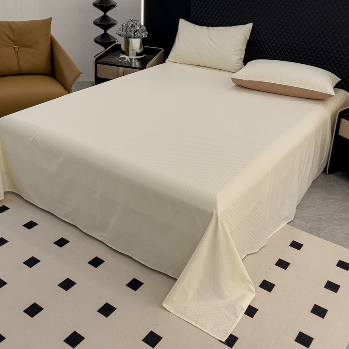 91家纺网 家纺一手货源 找家纺 （总）金鑫汇家纺 2024新款长绒棉提花小方格系列四件套单品系列-单床单