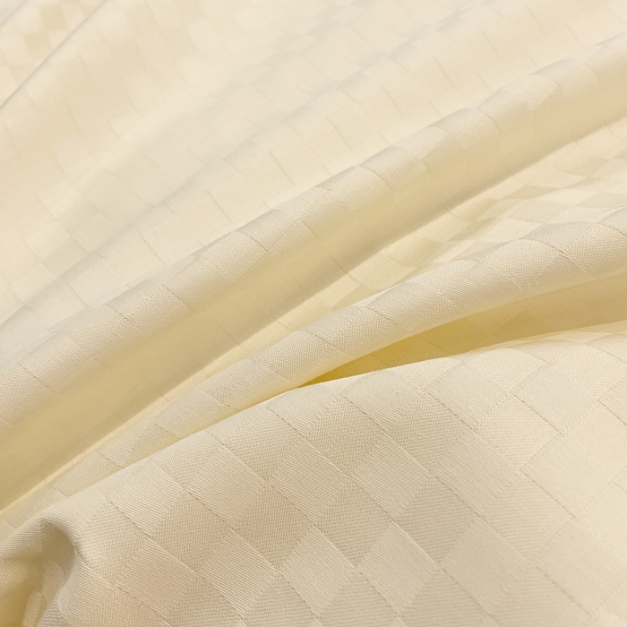 91家纺网 家纺一手货源 找家纺 金鑫汇家纺 2024新款长绒棉提花小方格系列四件套单品系列-单被套 奶昔白+水绿