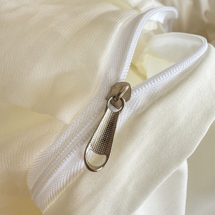 91家纺网 家纺一手货源 找家纺 米可2025新款云朵棉雪纺蕾丝刺绣公主风韩版床裙四件套 艾薇儿~白