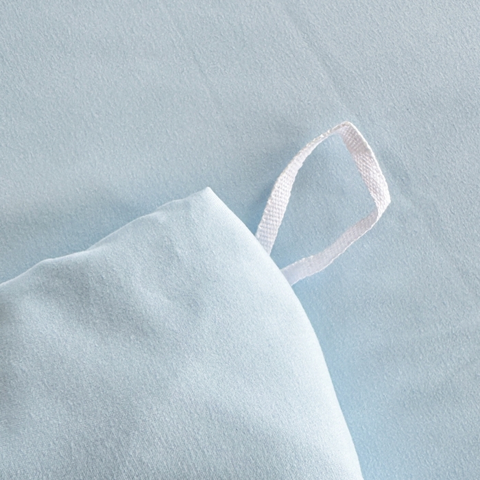 91家纺网 家纺一手货源 找家纺 米可2025新款云朵棉雪纺蕾丝刺绣公主风韩版床裙四件套 艾薇儿~蓝