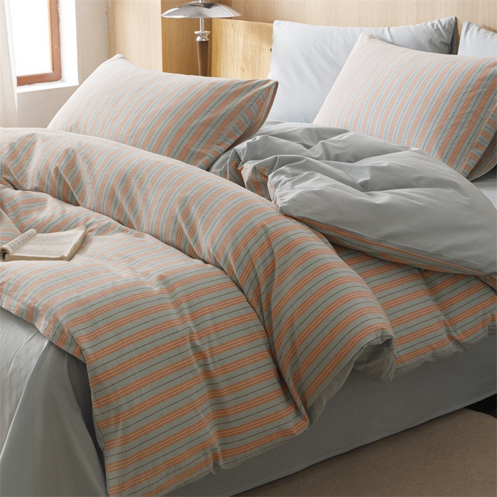 91家纺网 家纺一手货源 找家纺 （总）恬思语2025新款全棉色织水洗棉四件套