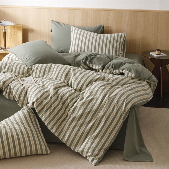 91家纺网 家纺一手货源 找家纺 恬思语2025新款全棉色织水洗棉四件套 梦想家